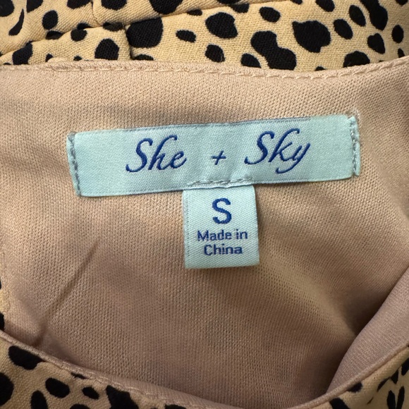 SHE&SKY LEOPARD PRINT DRESS - Picture 3 of 3